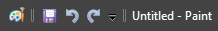 Paint menu bar